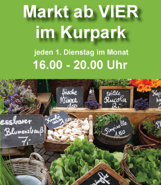 Markt ab VIER im Kurpark
